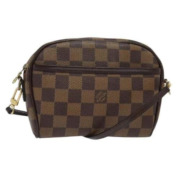 LOUIS VUITTON Damier Ebene Pochette Ipanema Shoulder Bag N51296 LV Auth 135361 - Picture 1 of 16